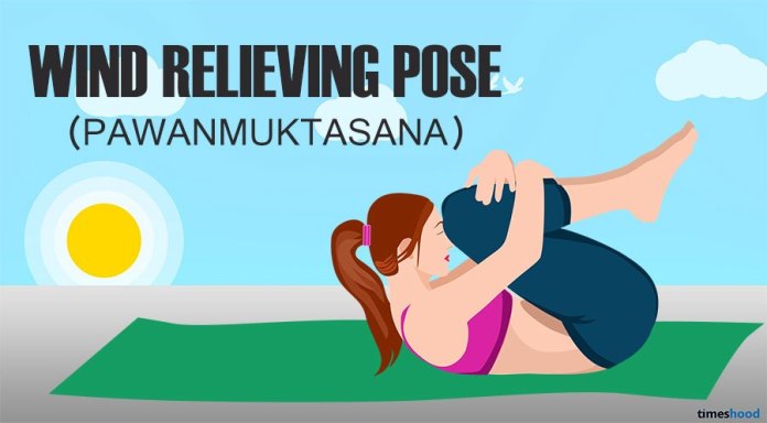 Wind Relieving Pose for belly fat loss. Yoga for tummy loss